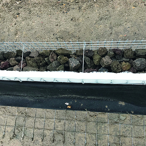Estera fonoabsorbente para aislamiento acústico - Huesker Gabion Components Estera insonorizante - Componentes de aislamiento acústico - Gaviones Huesker