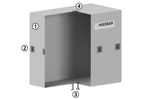 Bolsa de gas cuadrada: Lona de tejido soldada por alta frecuencia para un almacenamiento de gas estanco y duradero en HUESKER.