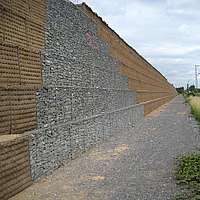 Fortrac Gabion para la barrera acústica en Alemania