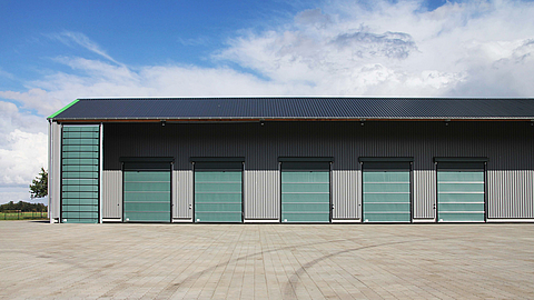 Tectura construcción de naves industriales: fabricación a medida, puertas, frentes, fachadas