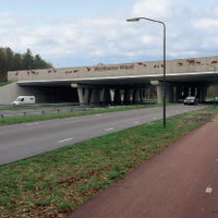 Estribos de puente en construcción activa